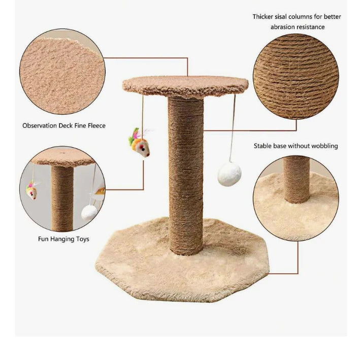 Arranhador Para Gatos Escalador /  Exclusivo Cor Bege
