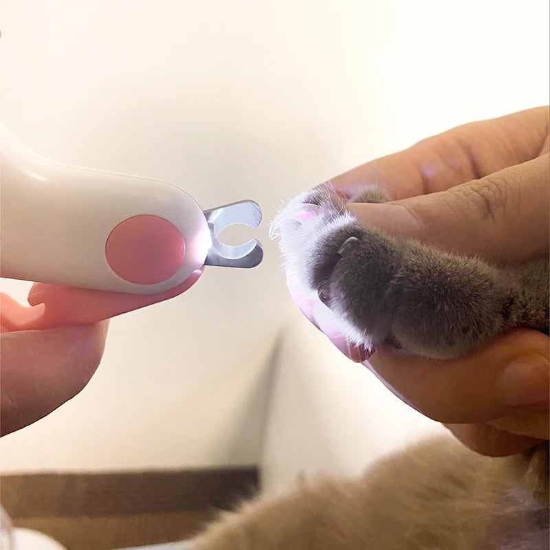 Cortador de Unhas para Pets com LED