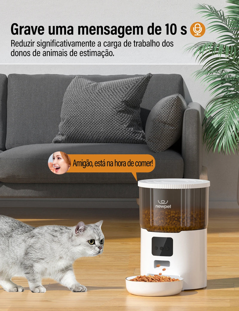Alimentador automático inteligente para animais de estimação