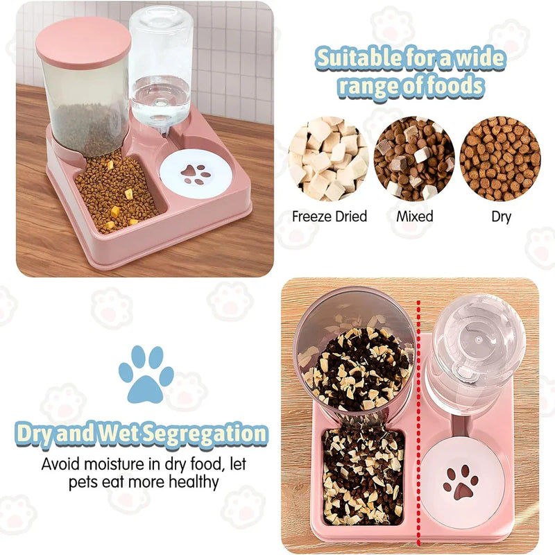 Conjunto automático de alimentador para animais