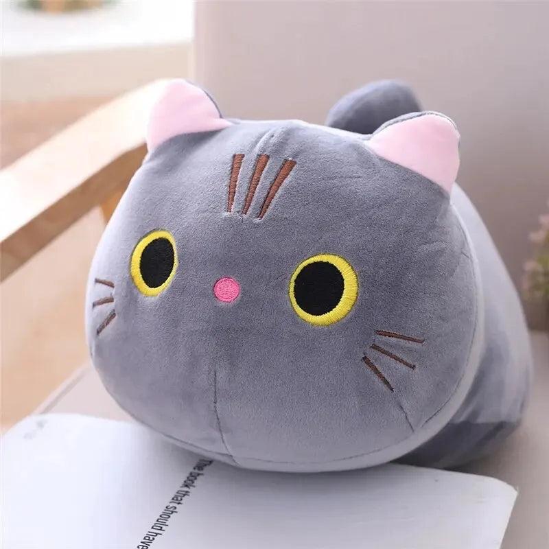 Travesseiro de pelúcia de gato fofo