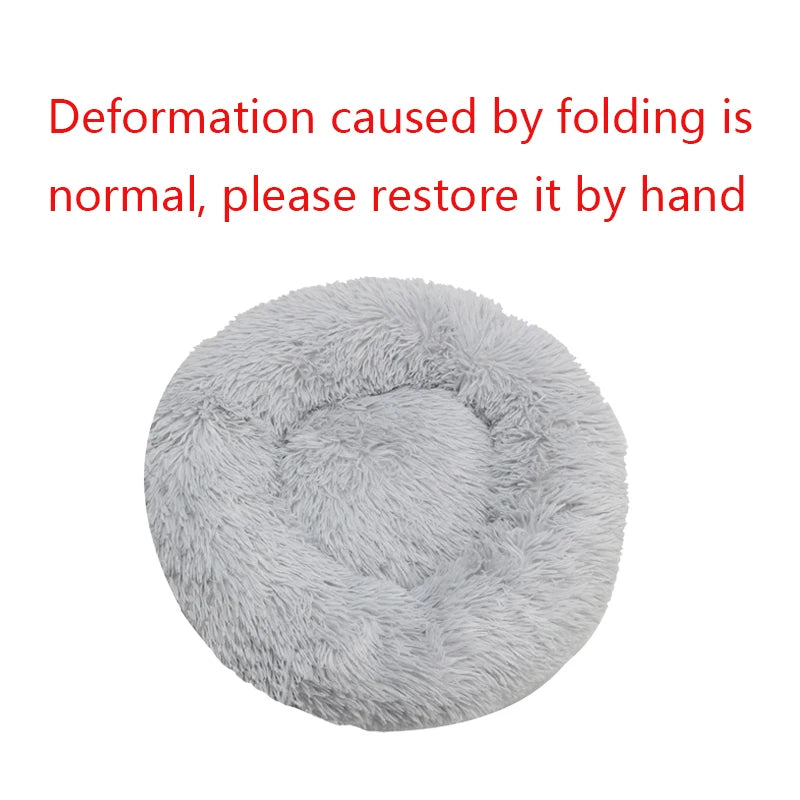 Cama Donut Antiestresse para Cães e Gatos