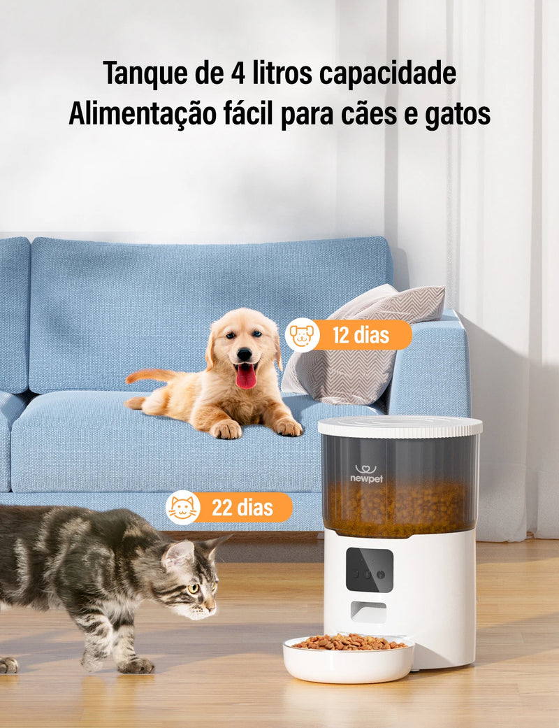 Alimentador automático inteligente para animais de estimação