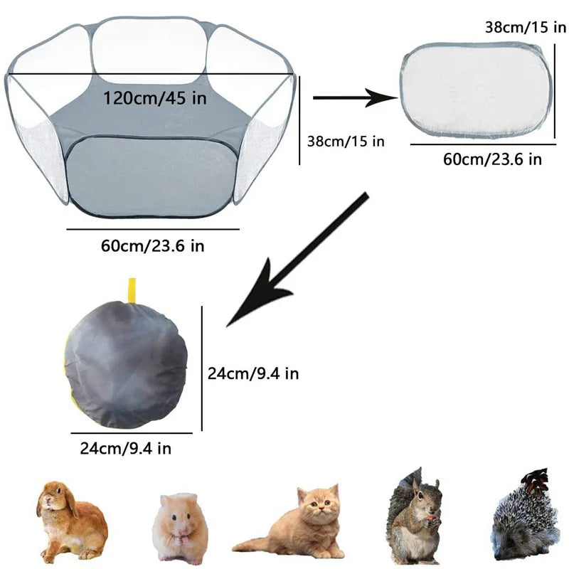 Cercado Dobrável para Pequenos Pets