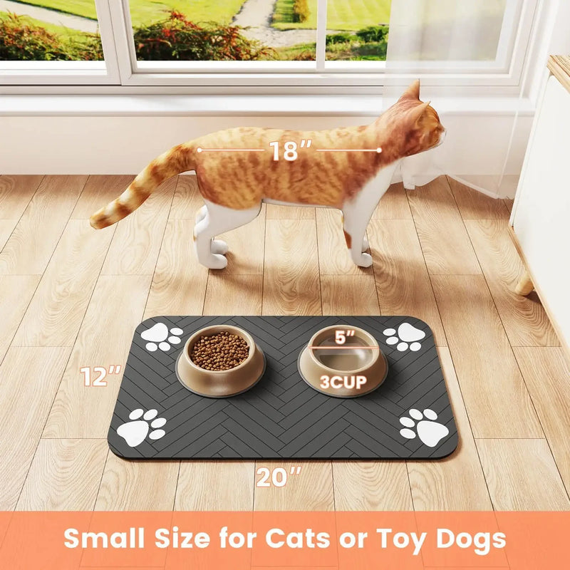 Tapete Absorvente para Tigelas de Pets