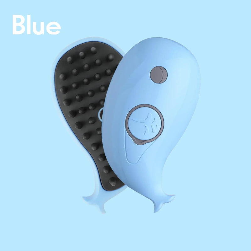 Escova 3 em 1 para Pets com Vapor e Massagem