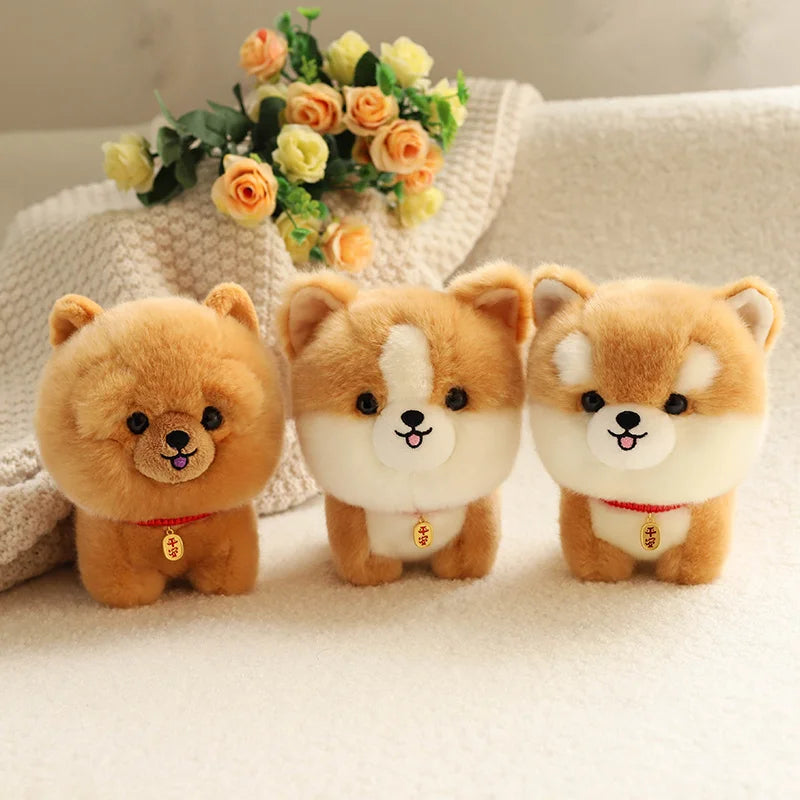 Pelúcia Cachorrinho Fofinho — Corgi, Shiba, Husky e Mais