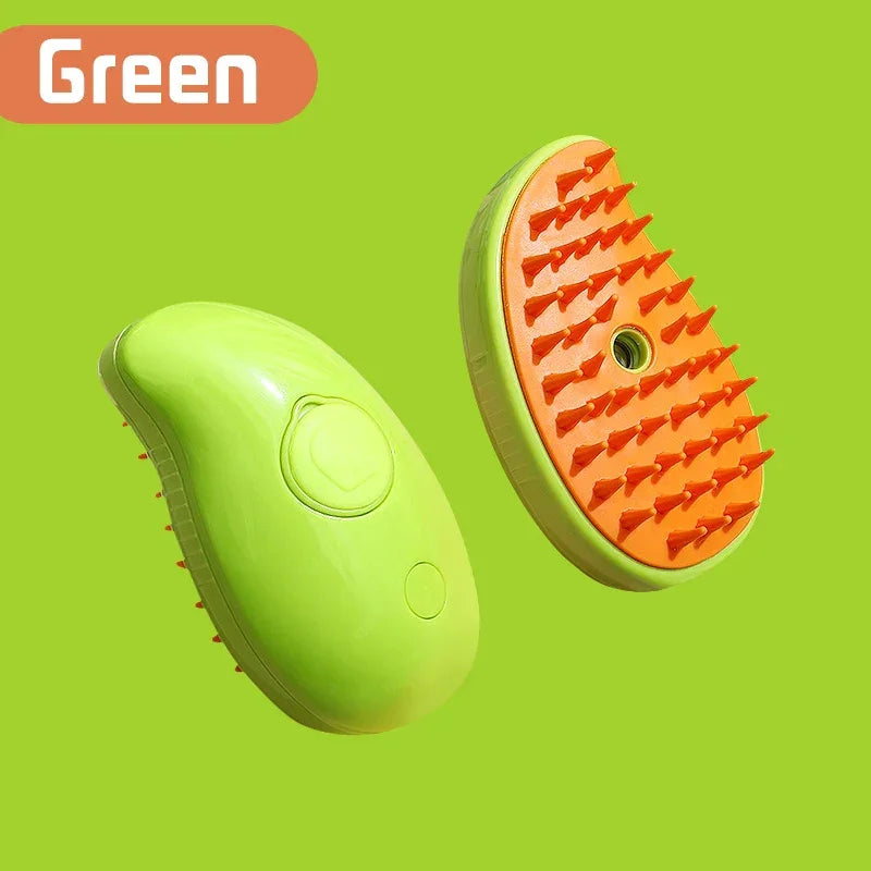 Escova 3 em 1 para Pets com Vapor e Massagem