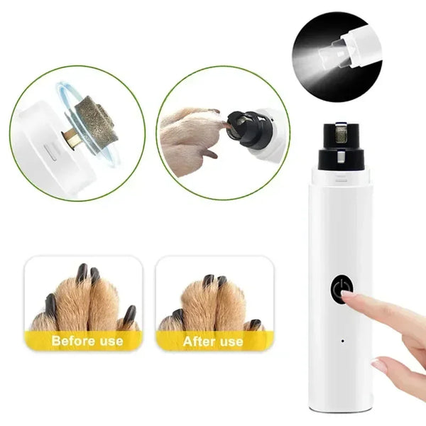 Cortador Elétrico de Unhas para Pets com Luz LED