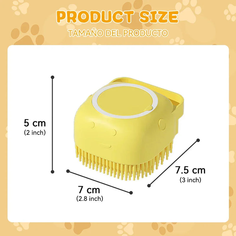 Escova de Banho 2 em 1 para Pets