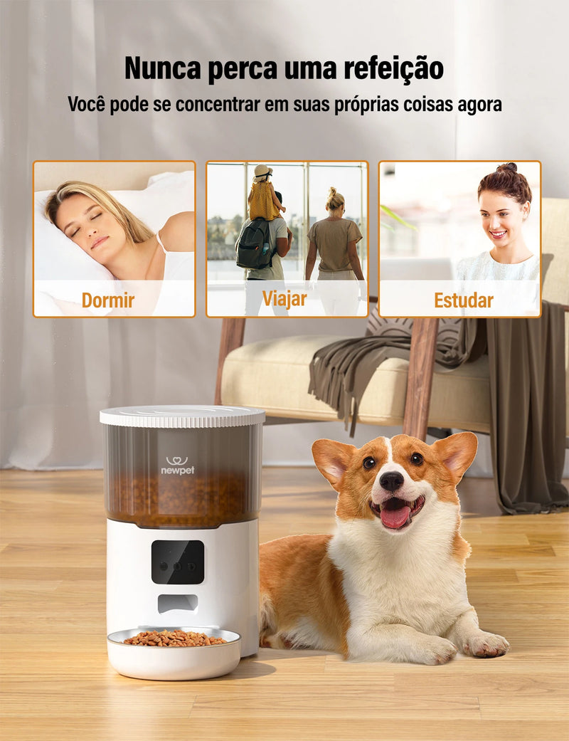 Alimentador automático inteligente para animais de estimação