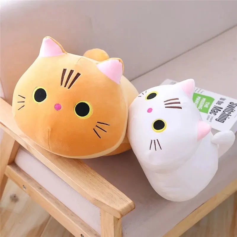 Travesseiro de pelúcia de gato fofo