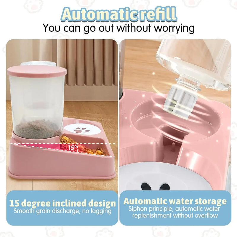 Conjunto automático de alimentador para animais