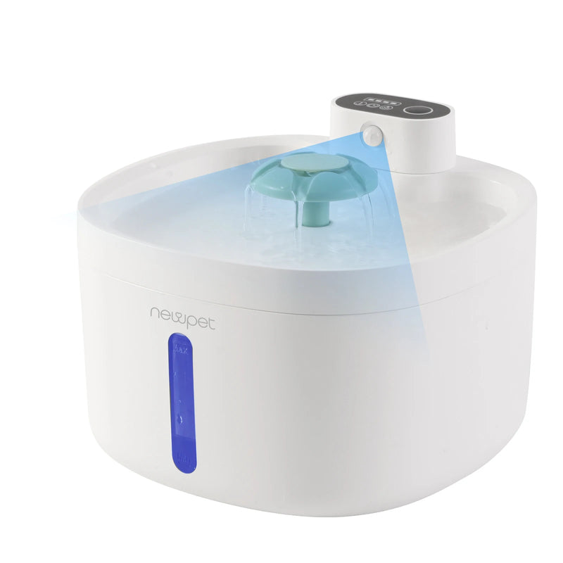Bebedouro automático para gatos, com cabo USB/bateria, sensor inteligente