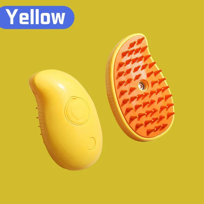 Escova 3 em 1 para Pets com Vapor e Massagem