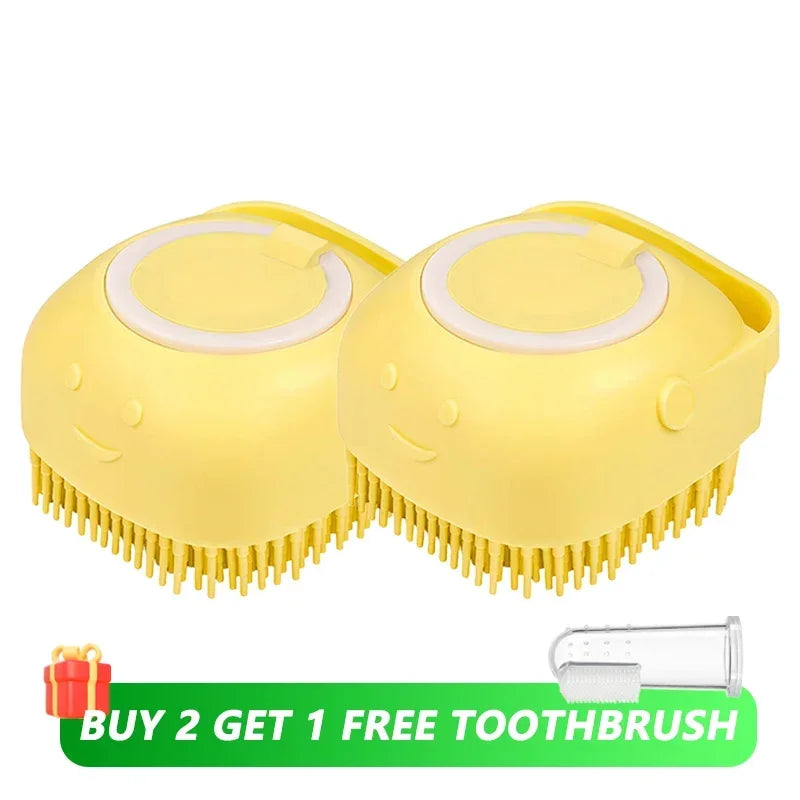 Escova de Banho 2 em 1 para Pets
