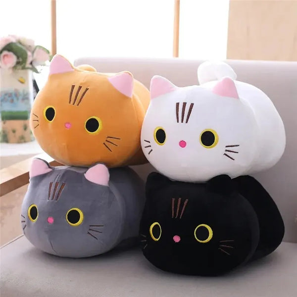 Travesseiro de pelúcia de gato fofo