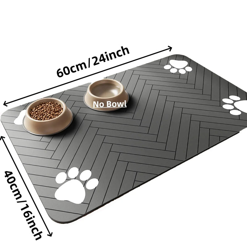 Tapete Absorvente para Tigelas de Pets