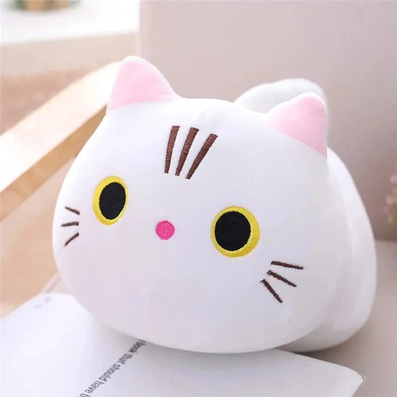 Travesseiro de pelúcia de gato fofo
