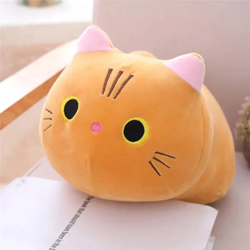 Travesseiro de pelúcia de gato fofo