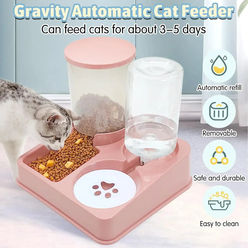 Conjunto automático de alimentador para animais