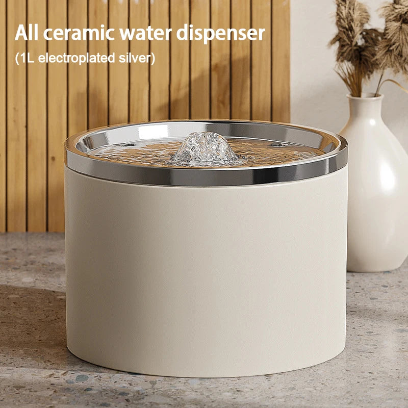 Filtro automático para fonte de água ultrassilencioso para cães e gatos